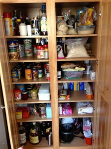 You could eat out of this pantry without being poisoned. No more canned goods from 2003! 