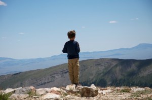 Joe taking a pause on Mt. Sherman