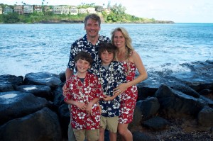 Our token Hawaiian souvenir photo for the koa wood frame we bought