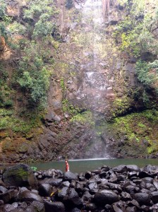 Luke wades in at not-so Secret Falls