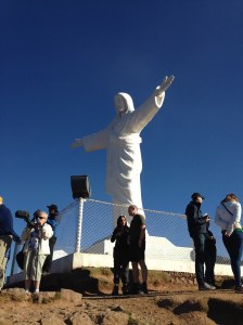 Cristo Blanco watching over Cusco