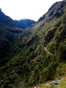 A portion of the Inca Trail ahead of us