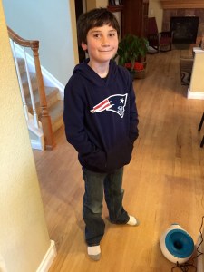 He has the smug look of a Patriots fan down pat.  